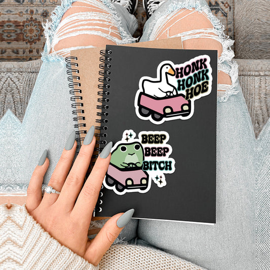 Funny Vinyl Sticker Pack Waterproof Decals For Water Bottle Laptop Journal Luggage Pack