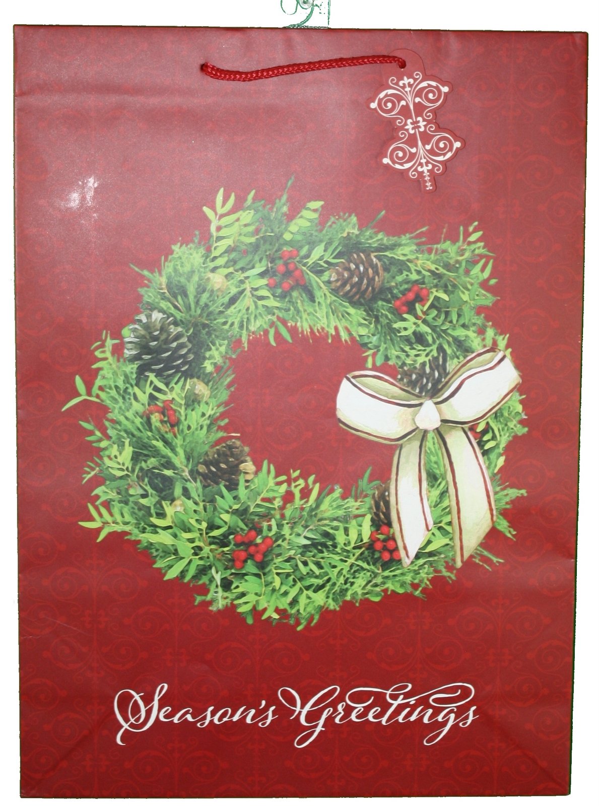 Bolsa de regalo gigante con etiqueta - Papá Noel