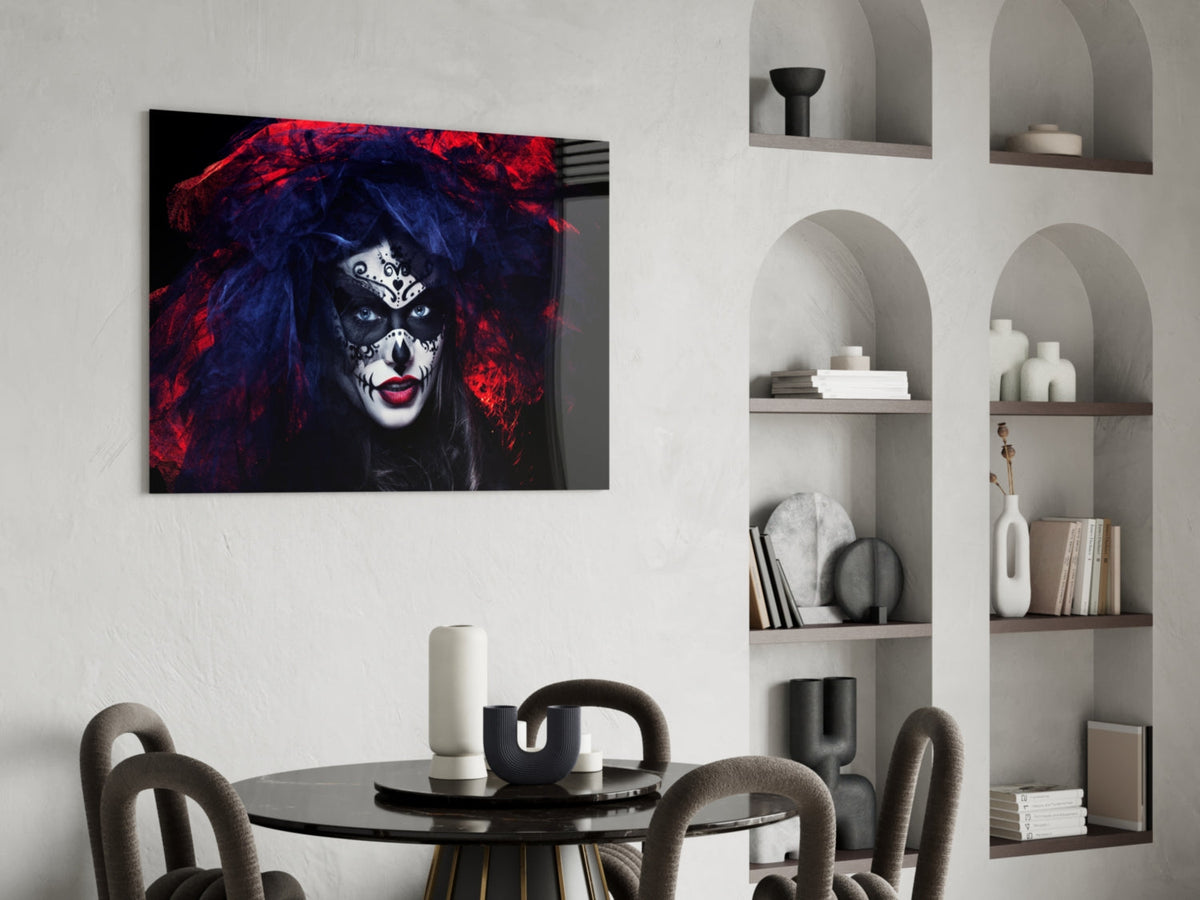 Woman Portrait 41 Glass Wall Art