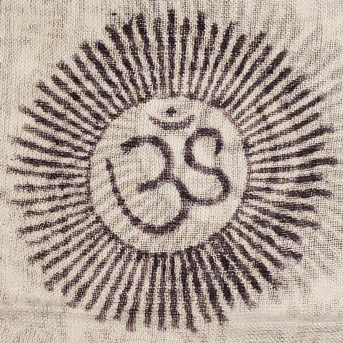 Om Ganesha Printed Scarf Lightweight Cotton Boho Wrap