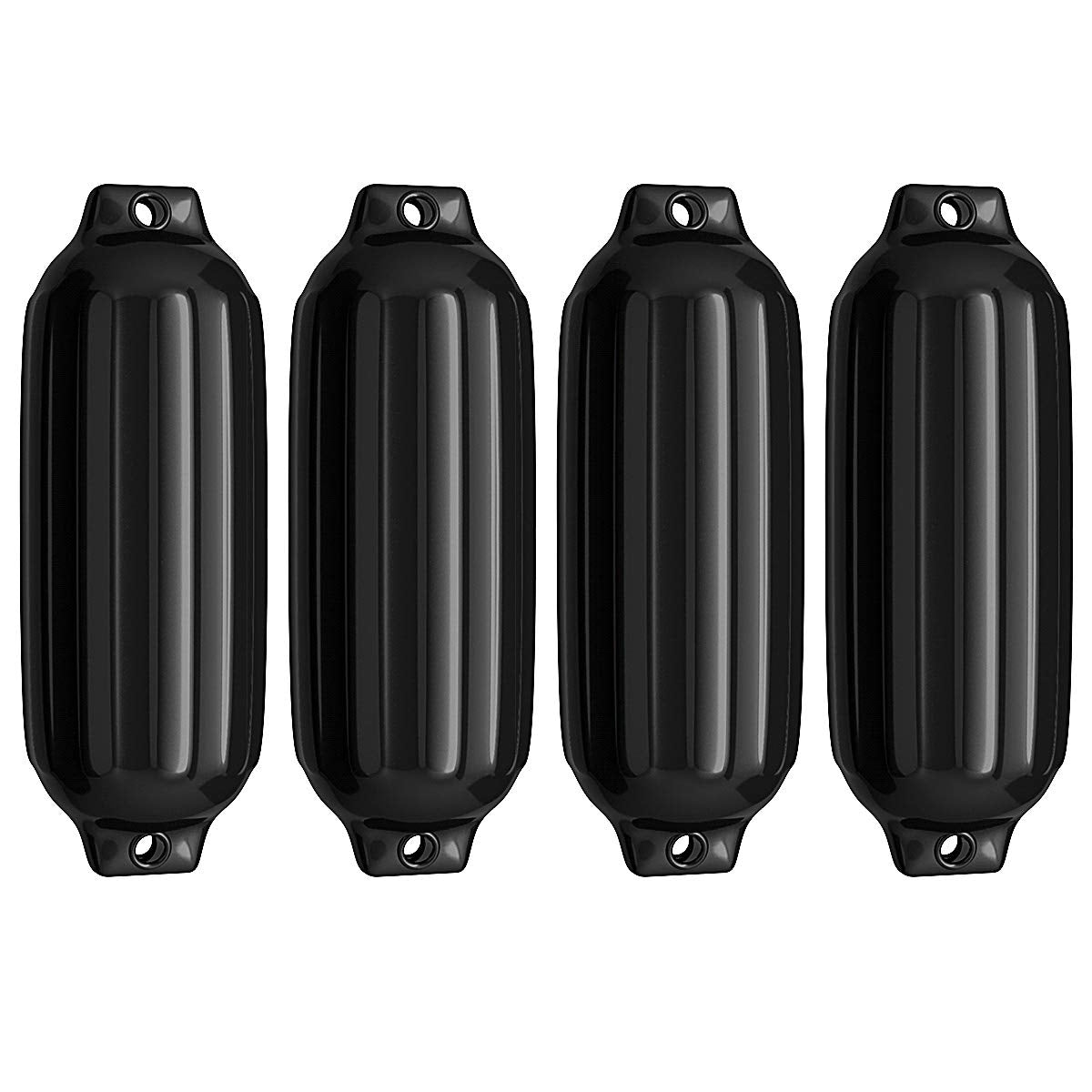 4 Ribbed Marine 8.5" x 27" Boat Fender Vinyl Bumper