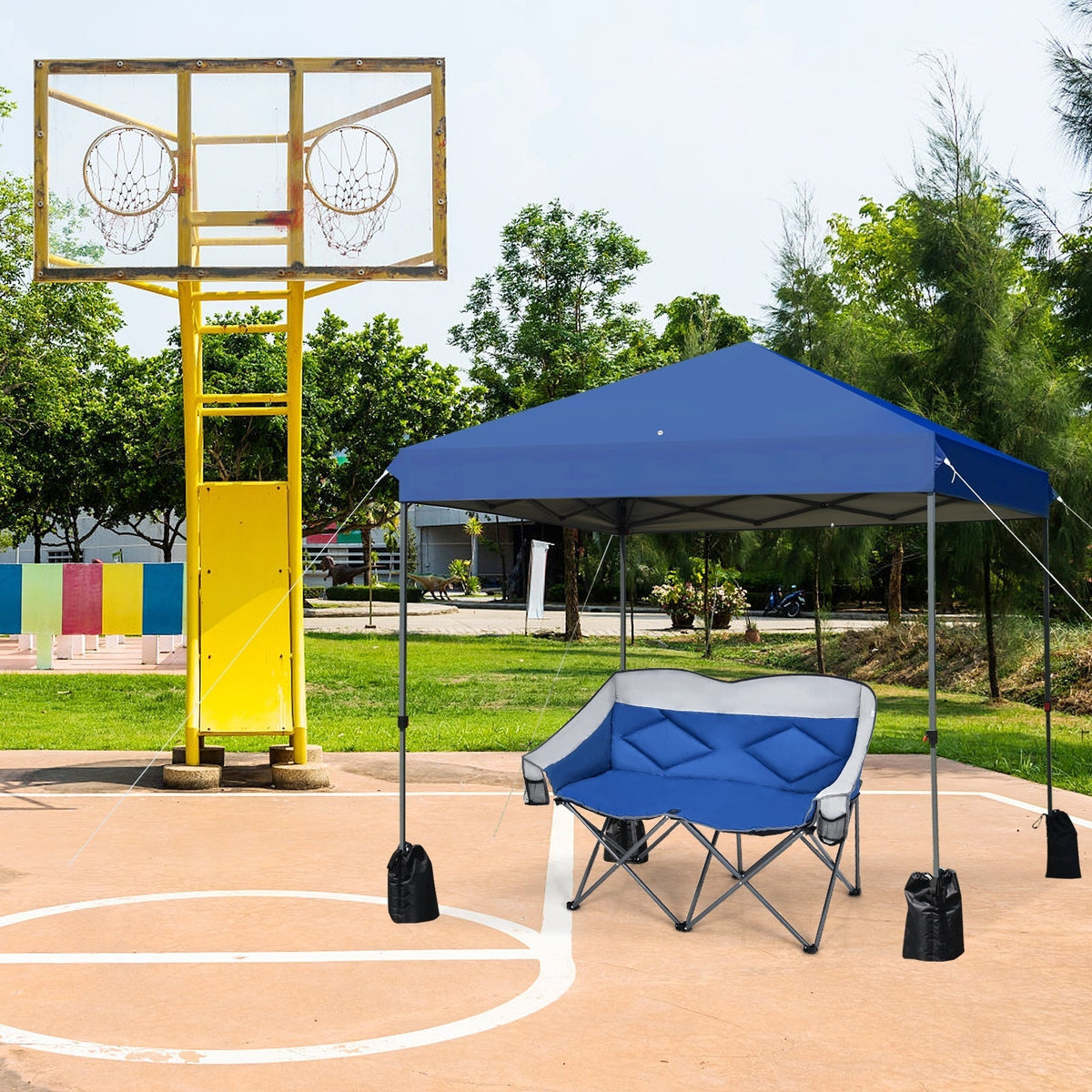 8’x8' Outdoor Pop up Canopy Tent w/Roller Bag