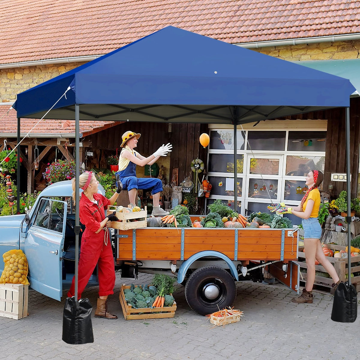 Carpa Pop-up Exterior de 8'x8' con Bolsa con Ruedas