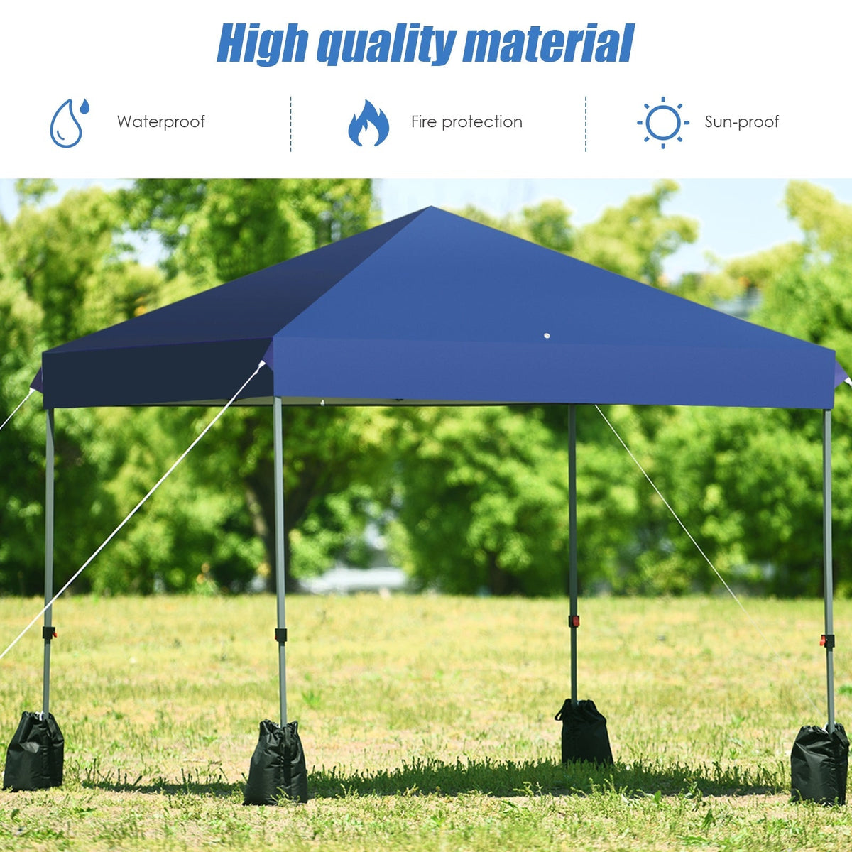 Carpa Pop-up Exterior de 8'x8' con Bolsa con Ruedas