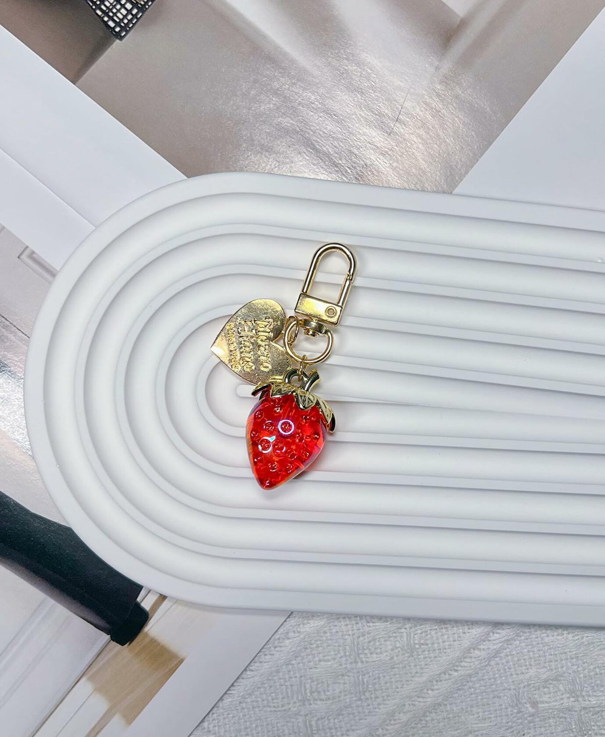 Llavero de fresa tierno LAEKOU, accesorios para mujer, llavero estilo Y2K