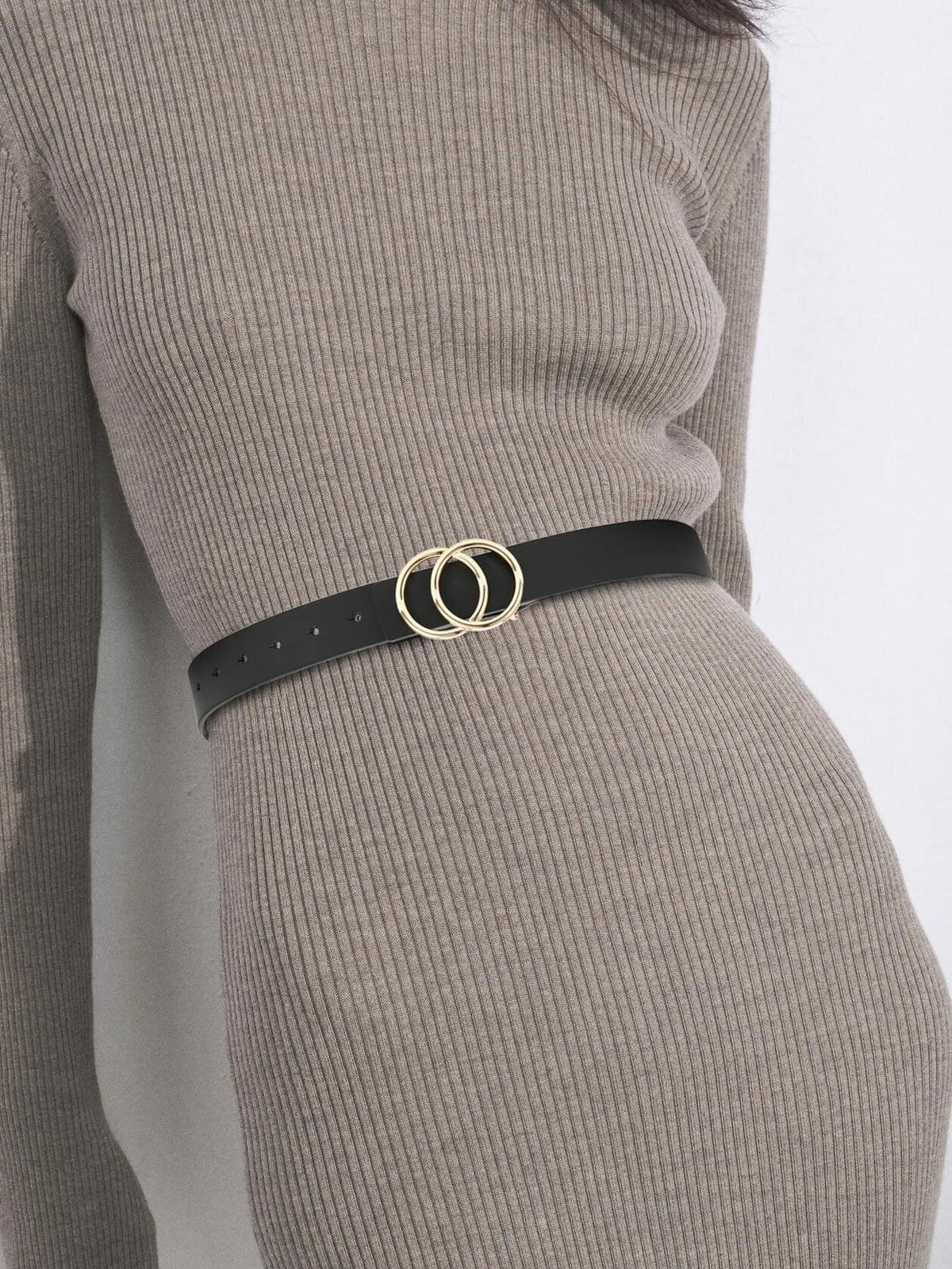 Cinturón de piel para mujer CR de 1.3", reversible, 2 colores, para jeans o vestir