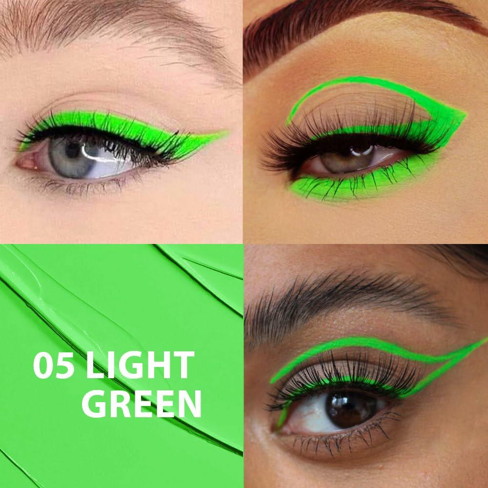 Set de 2 delineadores de ojos líquidos impermeables evpct verde oscuro de larga duración - Nuevo