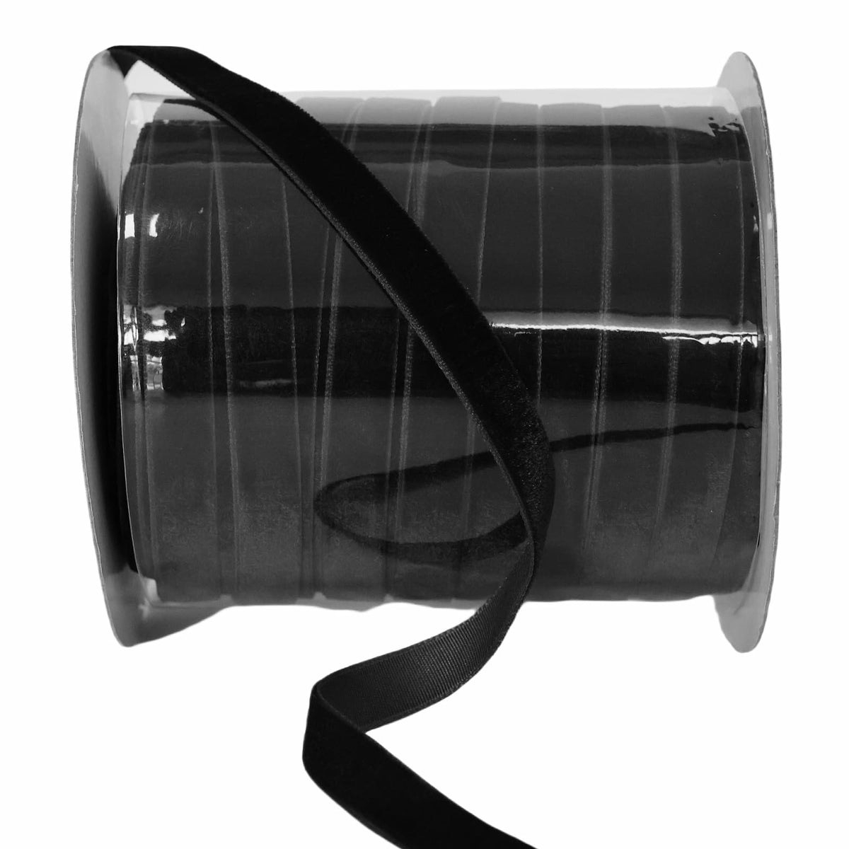 Cinta de terciopelo negro Abbaoww, 5/8 de pulgada, una cara, 50 yardas, para envolver regalos