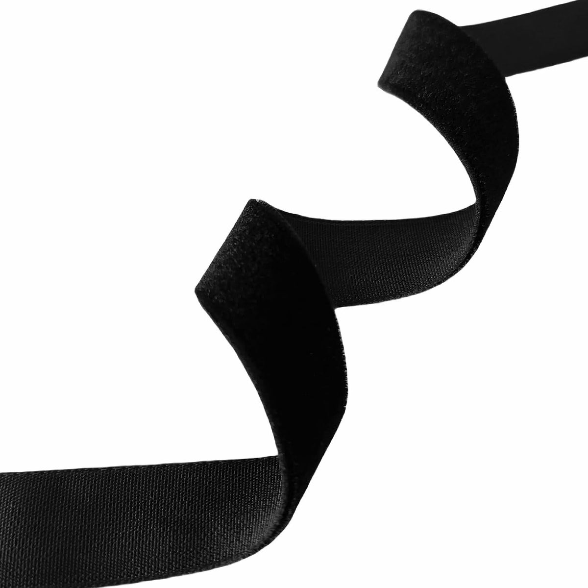 Cinta de terciopelo negro Abbaoww, 5/8 de pulgada, una cara, 50 yardas, para envolver regalos