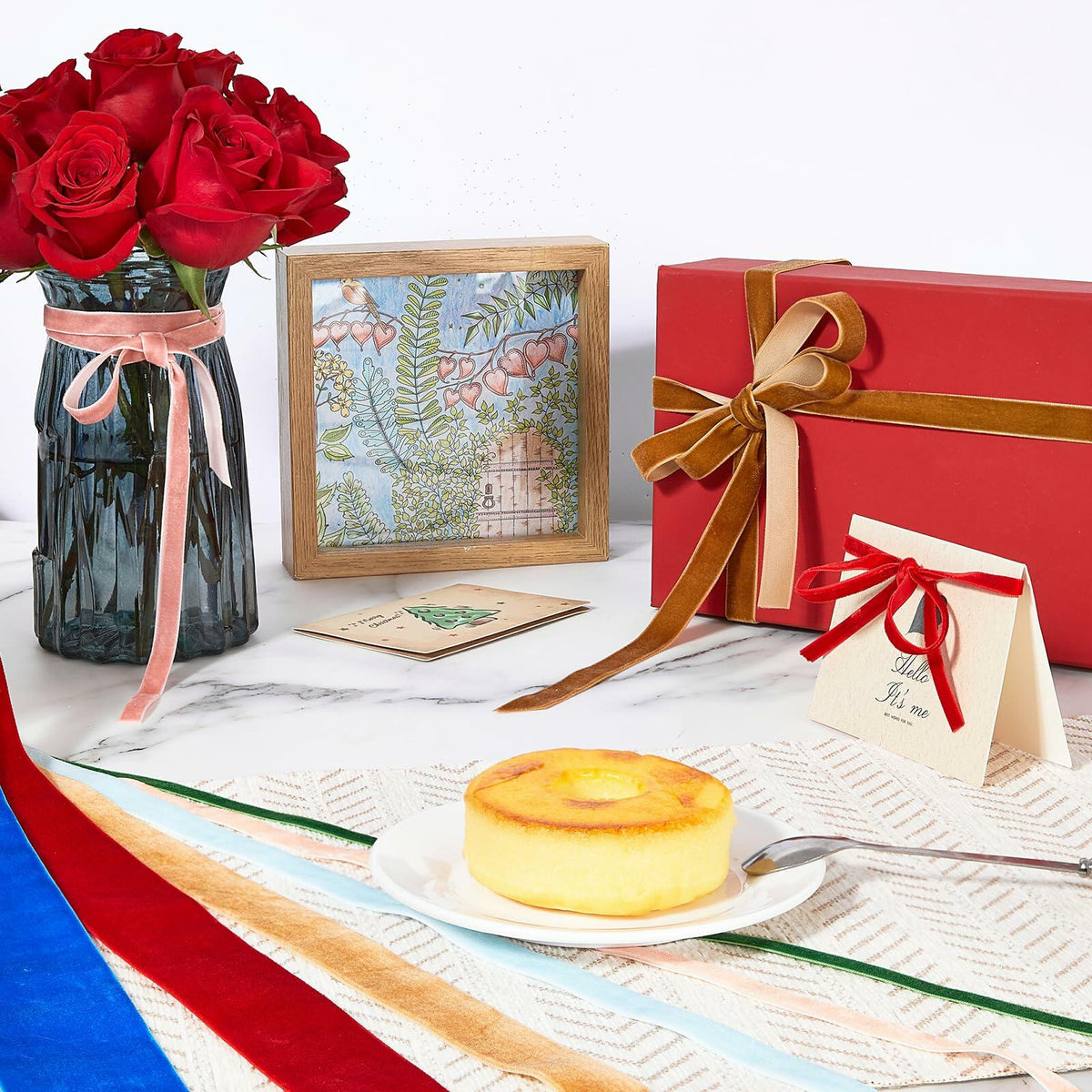 Cinta de terciopelo caqui de 1/4" x 20 yardas de doble cara para manualidades y envoltorio de regalos