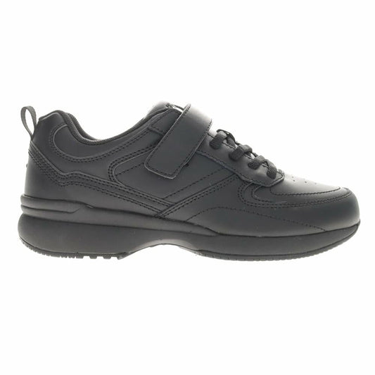 Propét LifeWalker Flex Leather Orthotic Comfort Walking Shoes Black US 6.5 Wide
