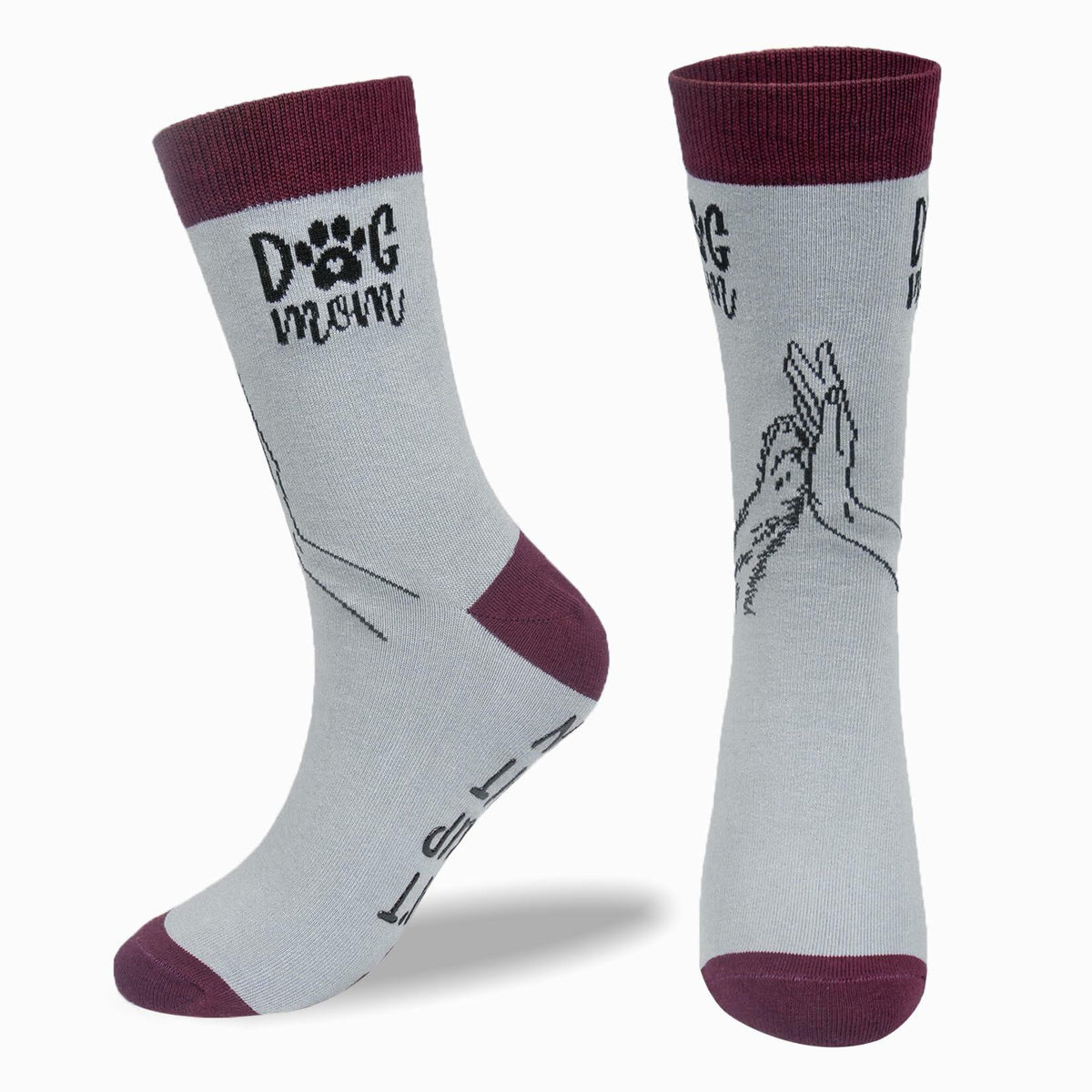 Calcetines Huahui «Dog Mom» para mujer, regalos divertidos para amantes de los perros, 1 par