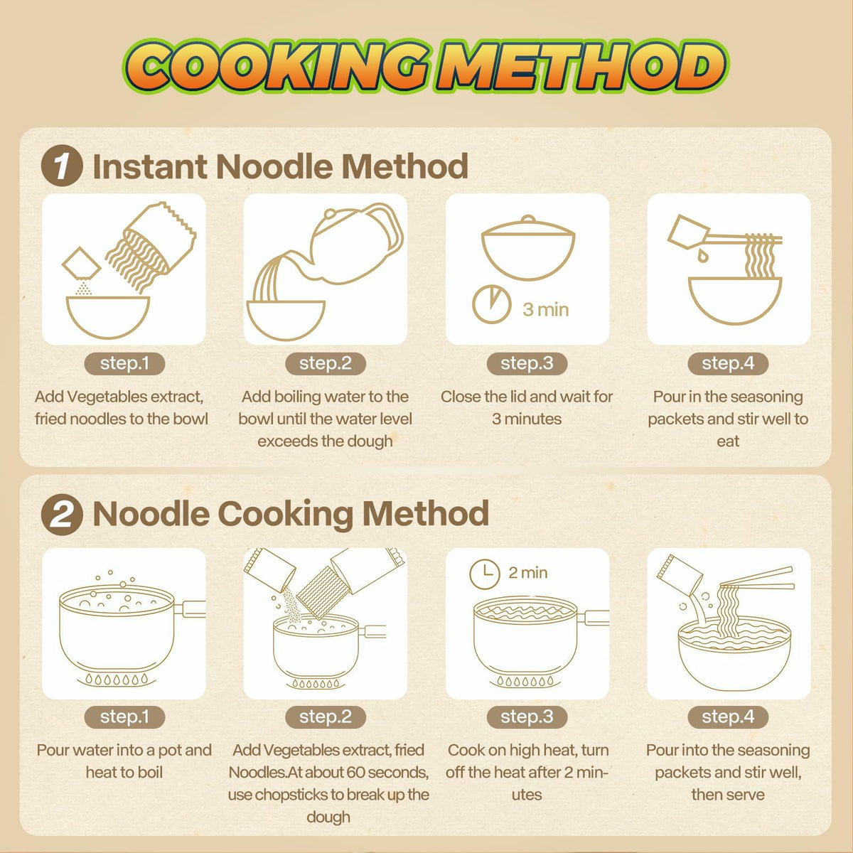 Consumo preferente 25/02 BaiXiang Fideos Ramen sabor verdura vegetariano, paquete de 5