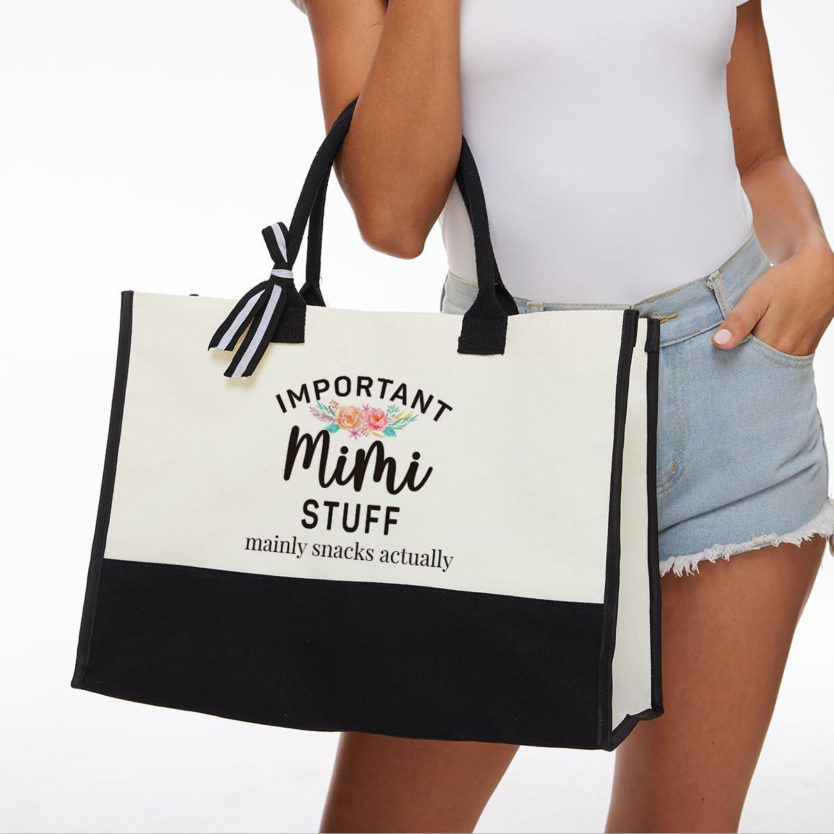 YUANHAO Mimi Gifts - Bolsa de tela multiusos para compras