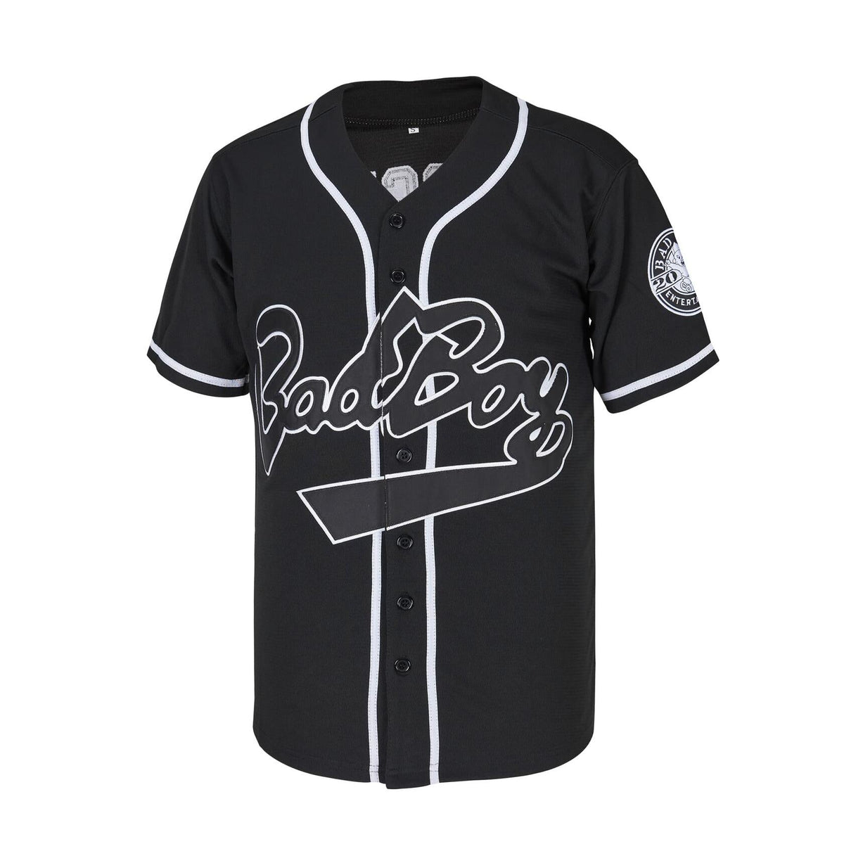 ACAIL Biggie Bad Boy Movie Baseball Jersey Stitched Black Size S
