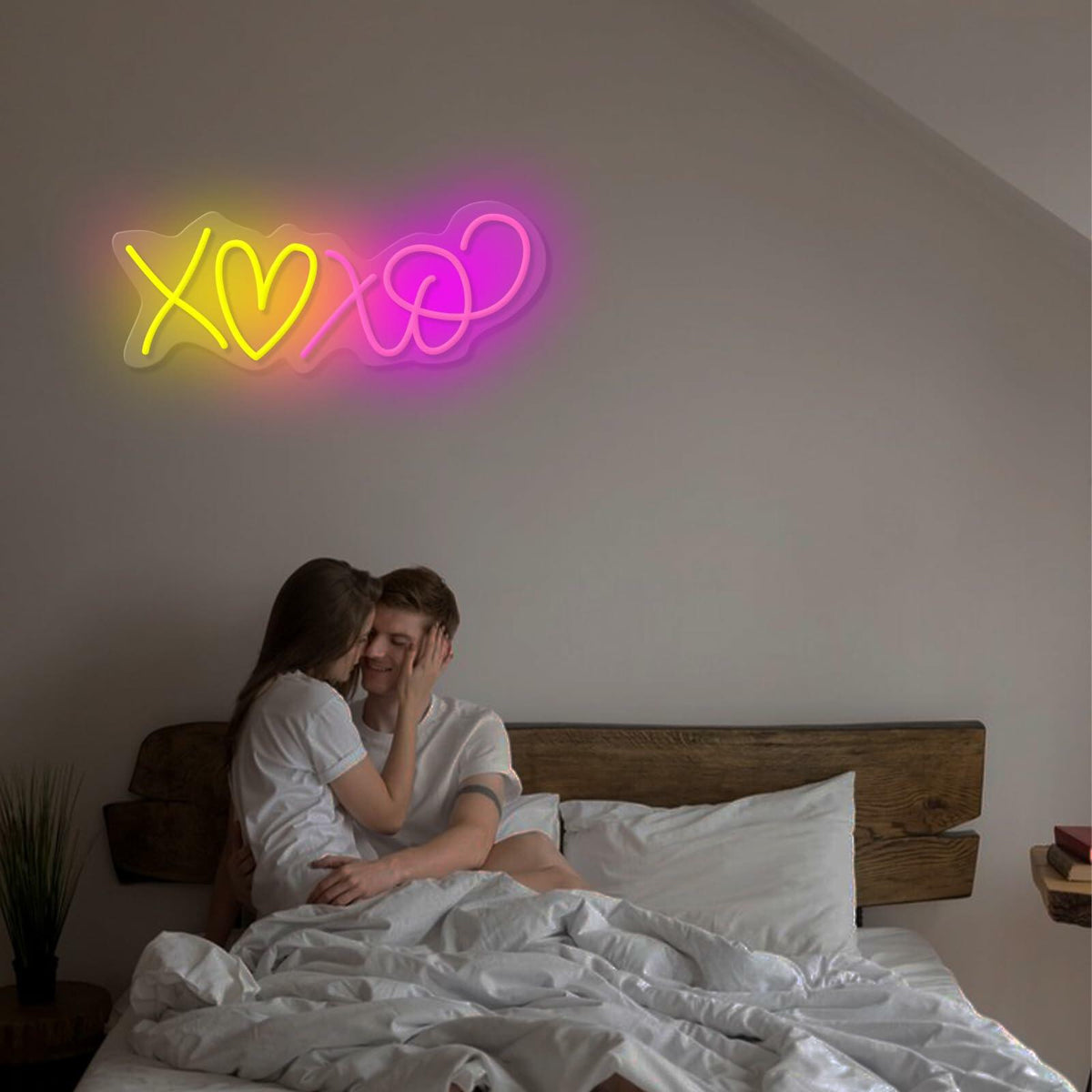 Letrero de neón de corazón I LOVE YOU, luz LED rosa, decoración de pared, regalo para bodas y fiestas