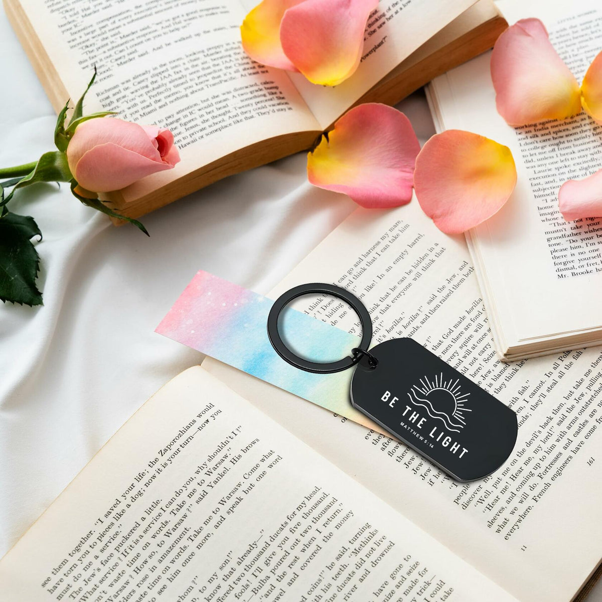 Llavero con versículo bíblico de Christian Jesus de NATSUNO, regalo religioso para mujeres y hombres