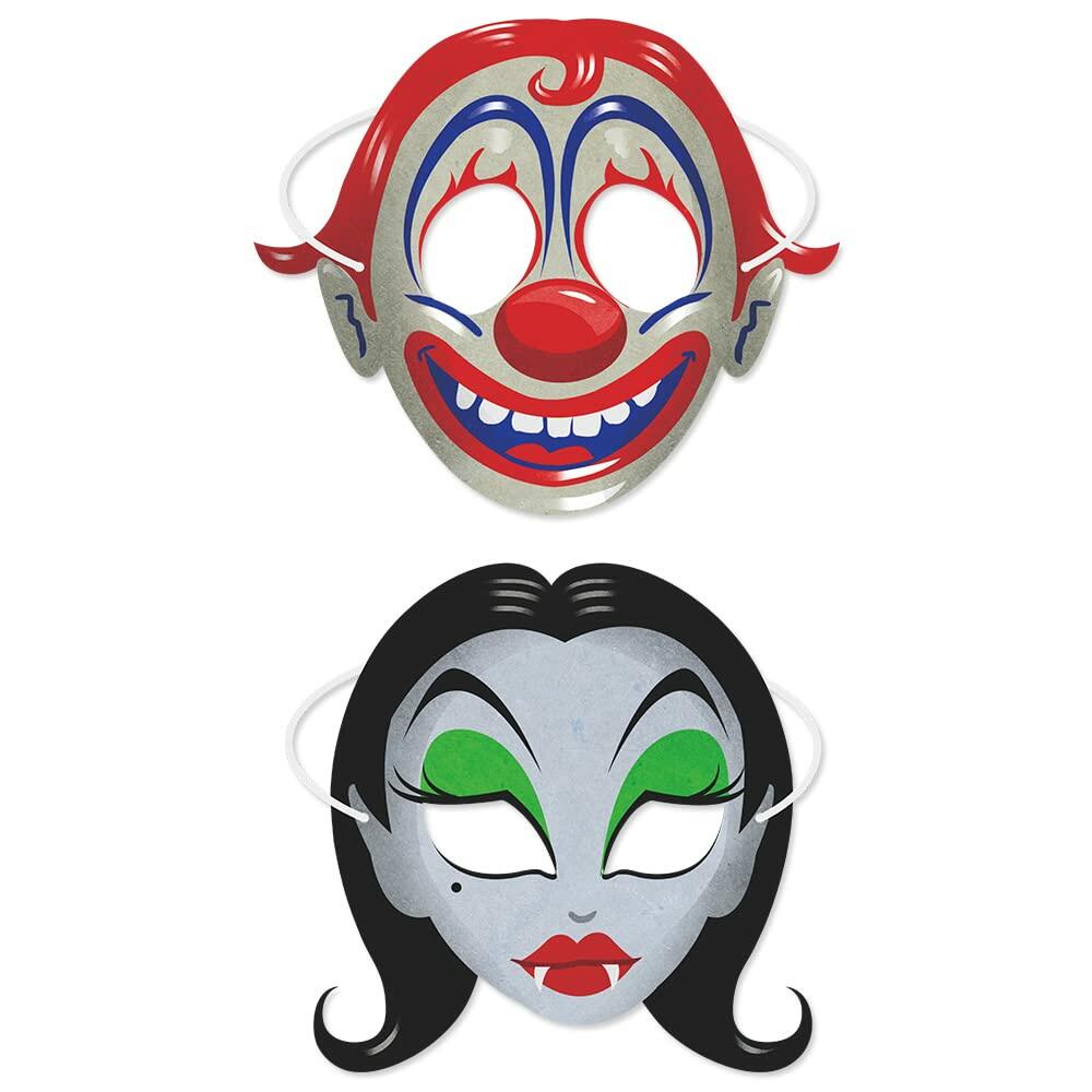 LHOAVWE Máscaras de cosplay de cara completa para Halloween, 8 piezas, decoración para disfraces de fiesta