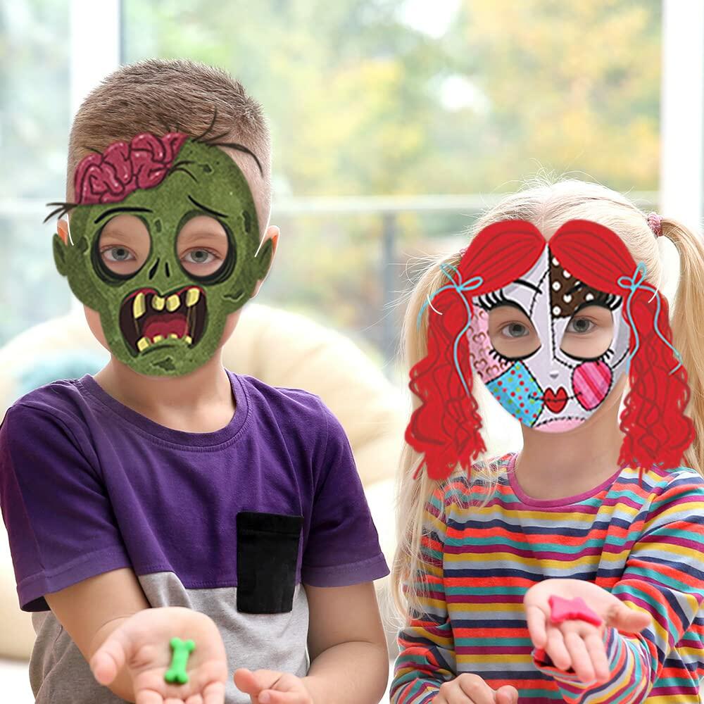 LHOAVWE Máscaras de cosplay de cara completa para Halloween, 8 piezas, decoración para disfraces de fiesta