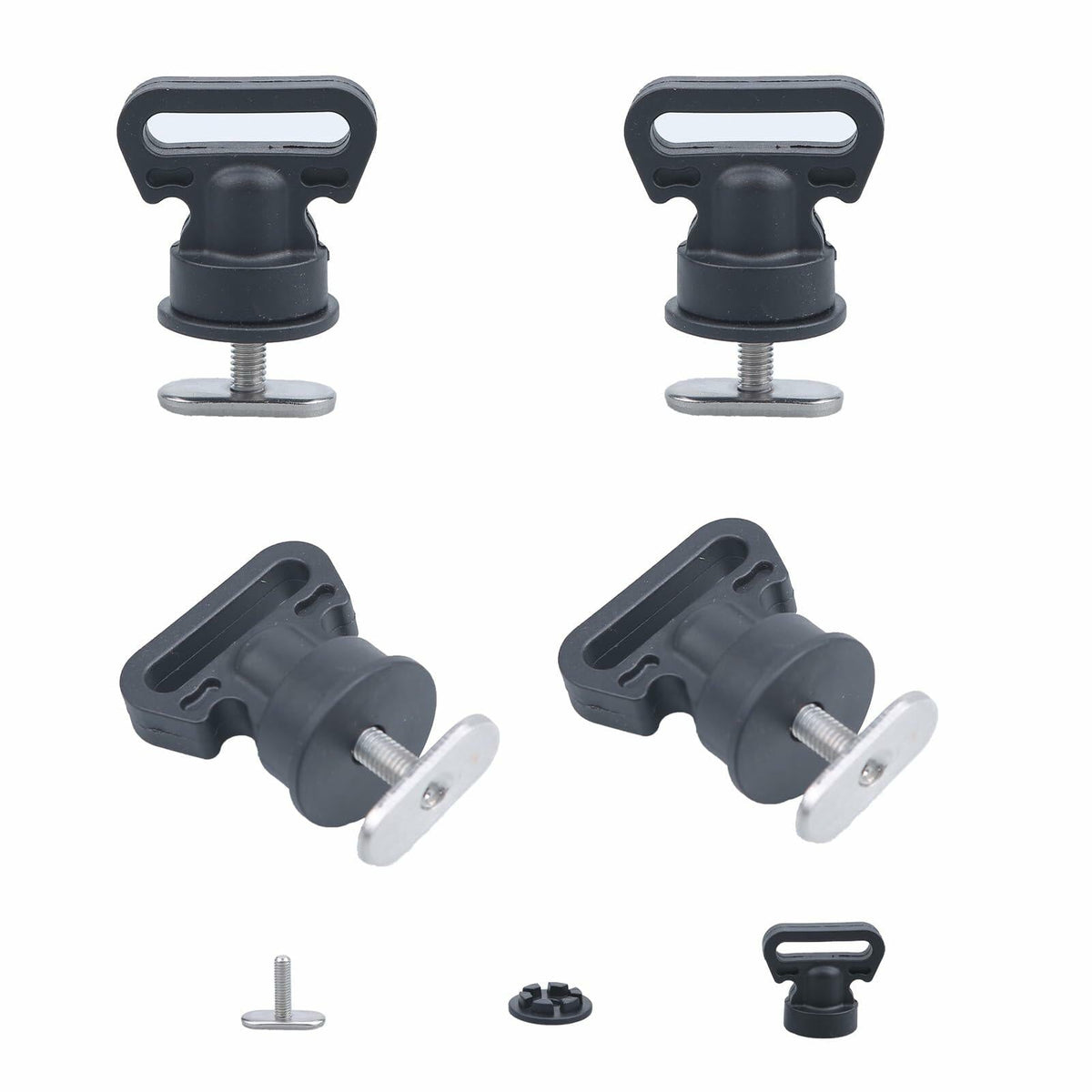 Ojales de amarre para rieles Thorn, M6, acero inoxidable 316, paquete de 6