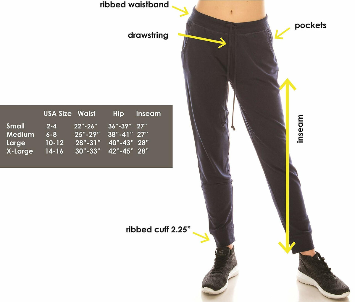 Pantalones deportivos informales para mujer, joggers con cintura elástica, color rojo, talla M