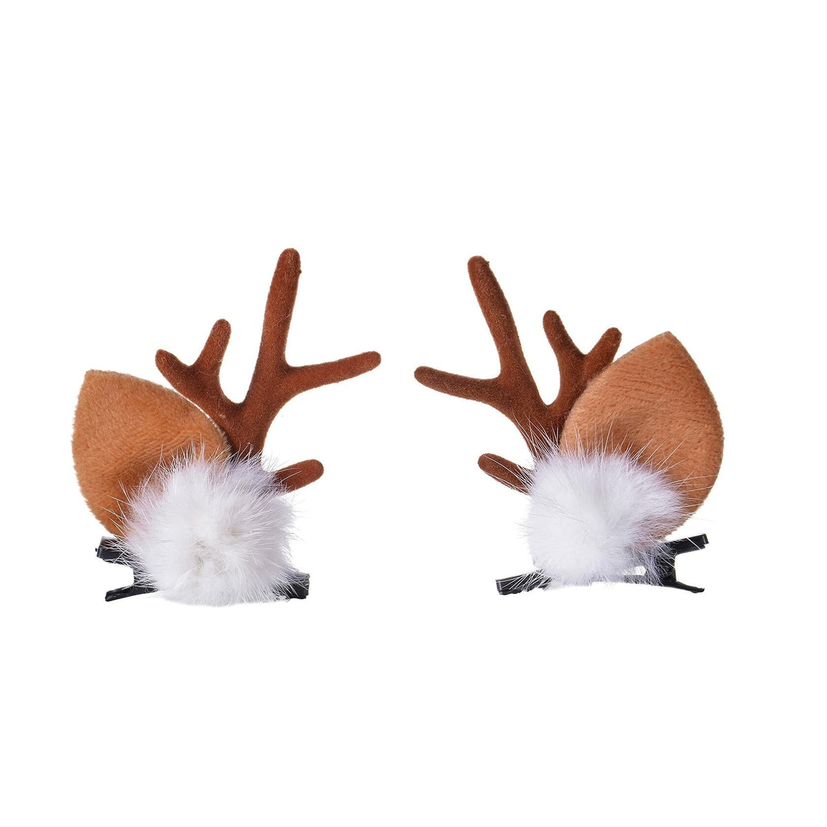 Diadema de astas de reno navideño con piñas, accesorios para el cabello festivos