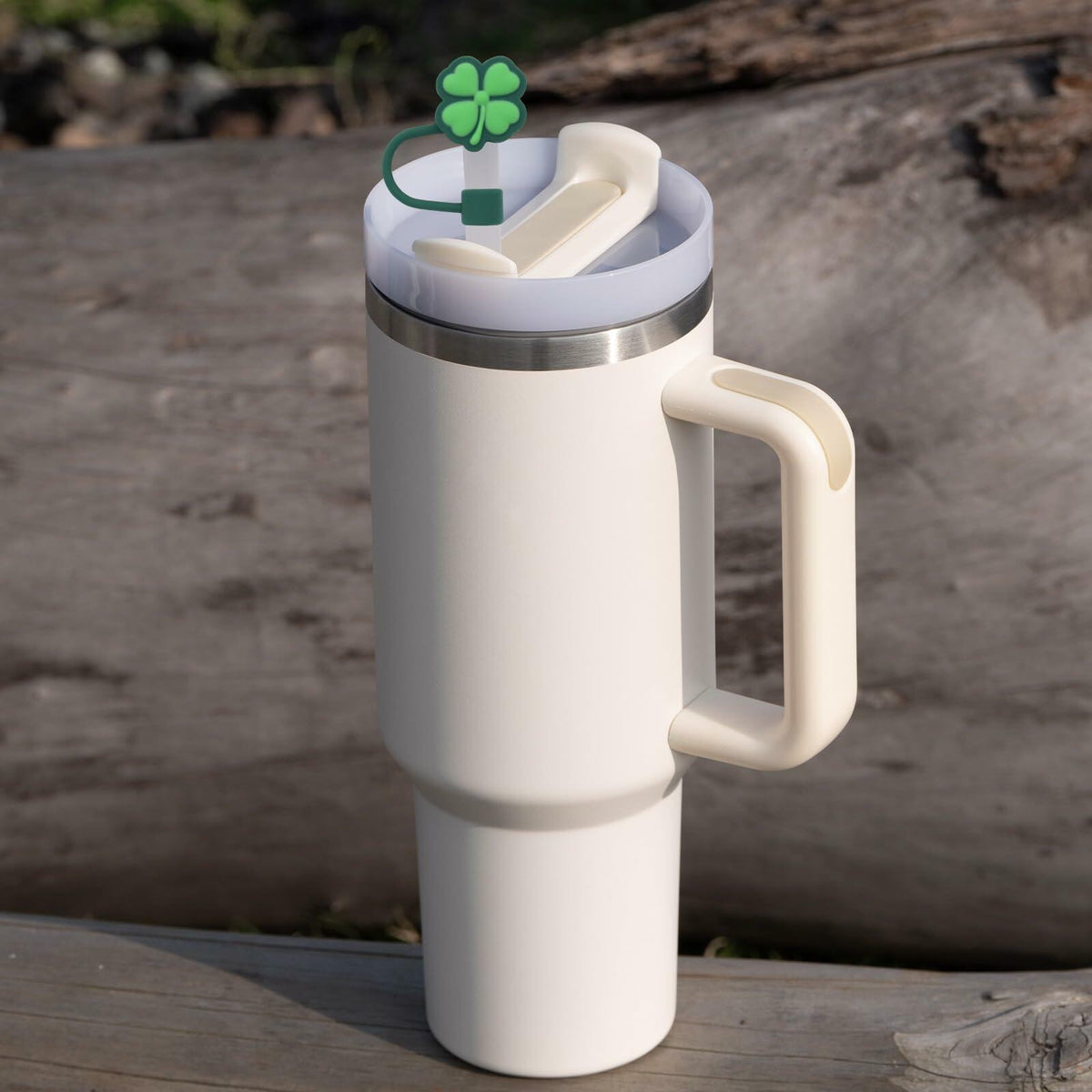 Fundas de silicona para pajitas CXLL con diseño de flor para vasos Stanley de 30 y 40 oz, 3 unidades
