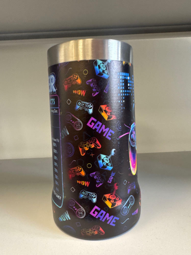 Jarra de cerveza TSIMPLE Gamer de 24 oz, regalo con temática de juegos de 24 oz