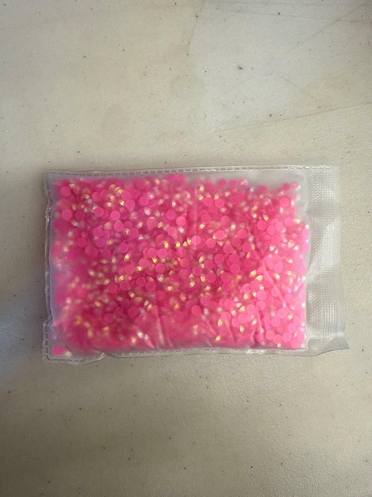 3000 piezas de gemas para manualidades, tipo jelly AB y rosa transparente, con base plana, de 4 mm