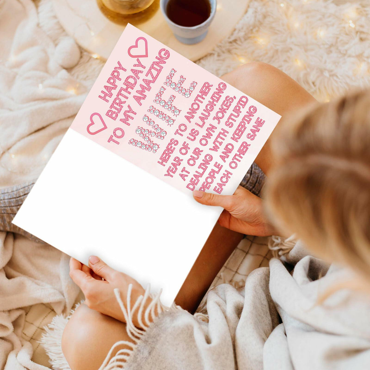 ICOOLYI Rude Birthday Card for Wife from Husband Humor Gift