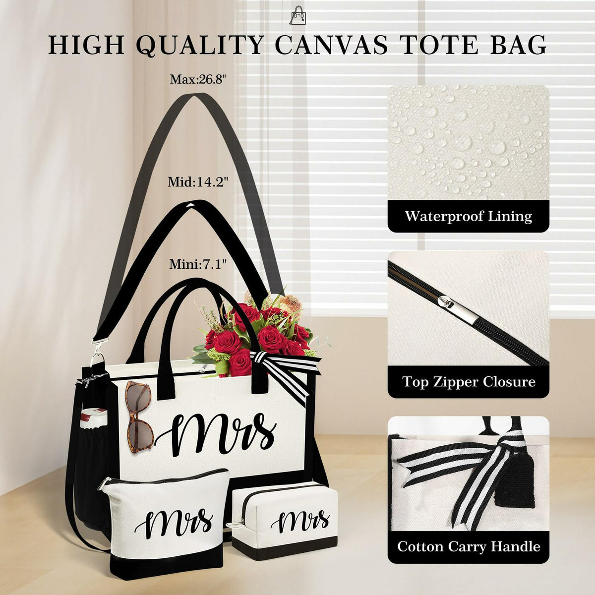 Bolsa de tela YOOLIFE para novia, regalo de propuesta para dama de honor, boda, despedida de soltera