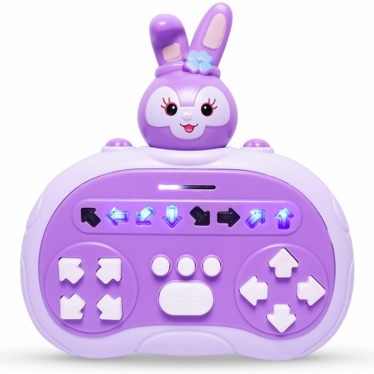 Juguete educativo Máquina de baile Rhythm Master portátil conejo morado para niños de 3 a 12 años