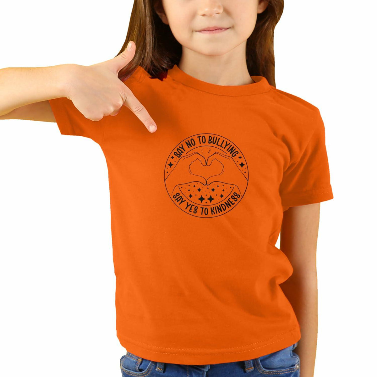 Camiseta "Youth Heart Be Kind" para el Día de la Unidad, color naranja - Talla 5T