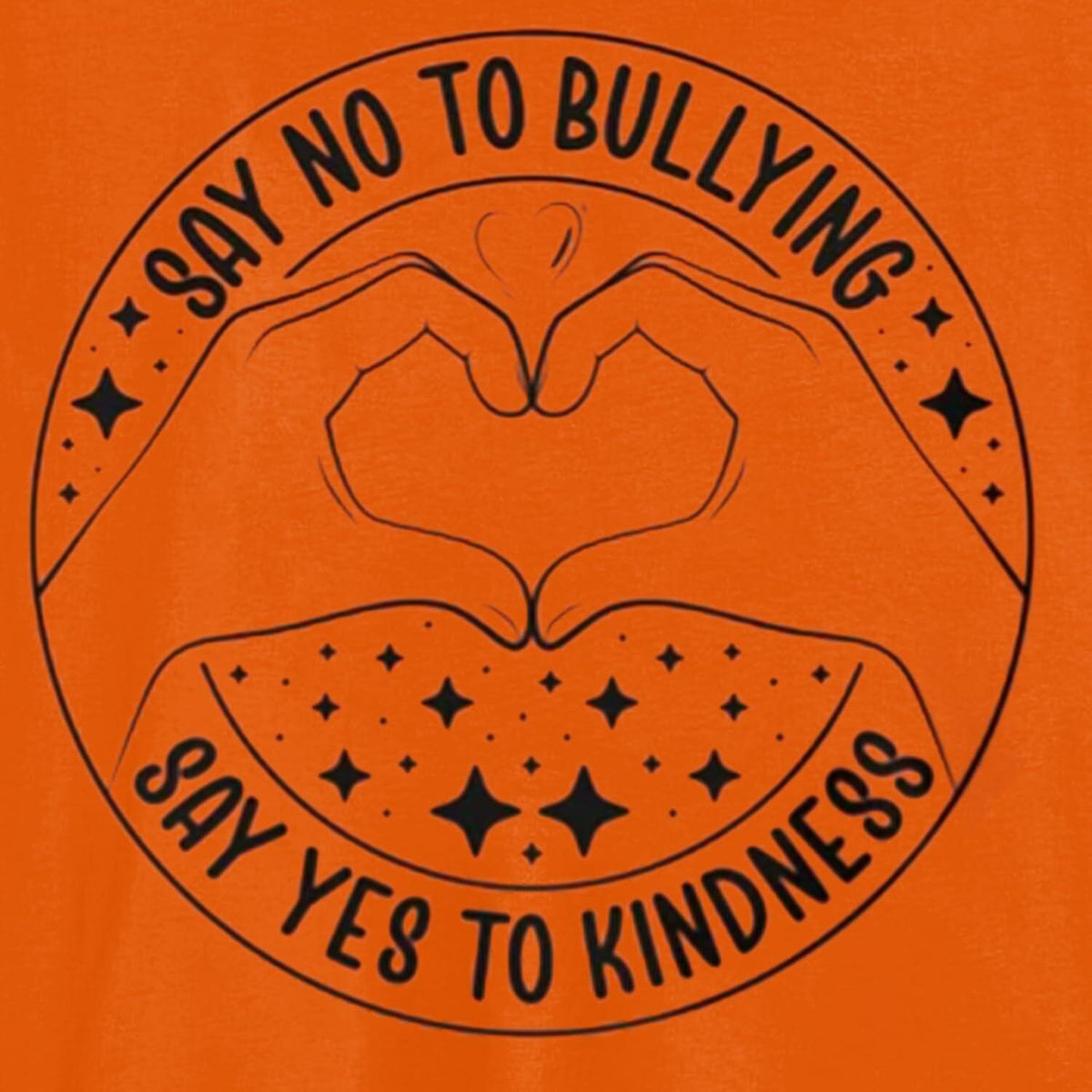 Camiseta "Youth Heart Be Kind" para el Día de la Unidad, color naranja - Talla 5T