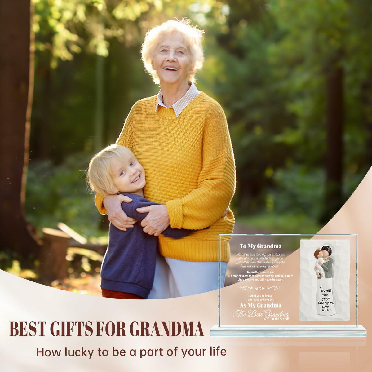 Regalo para mamá de parte de su hija, placa de cristal de recuerdo, regalo único para el Día de la Madre