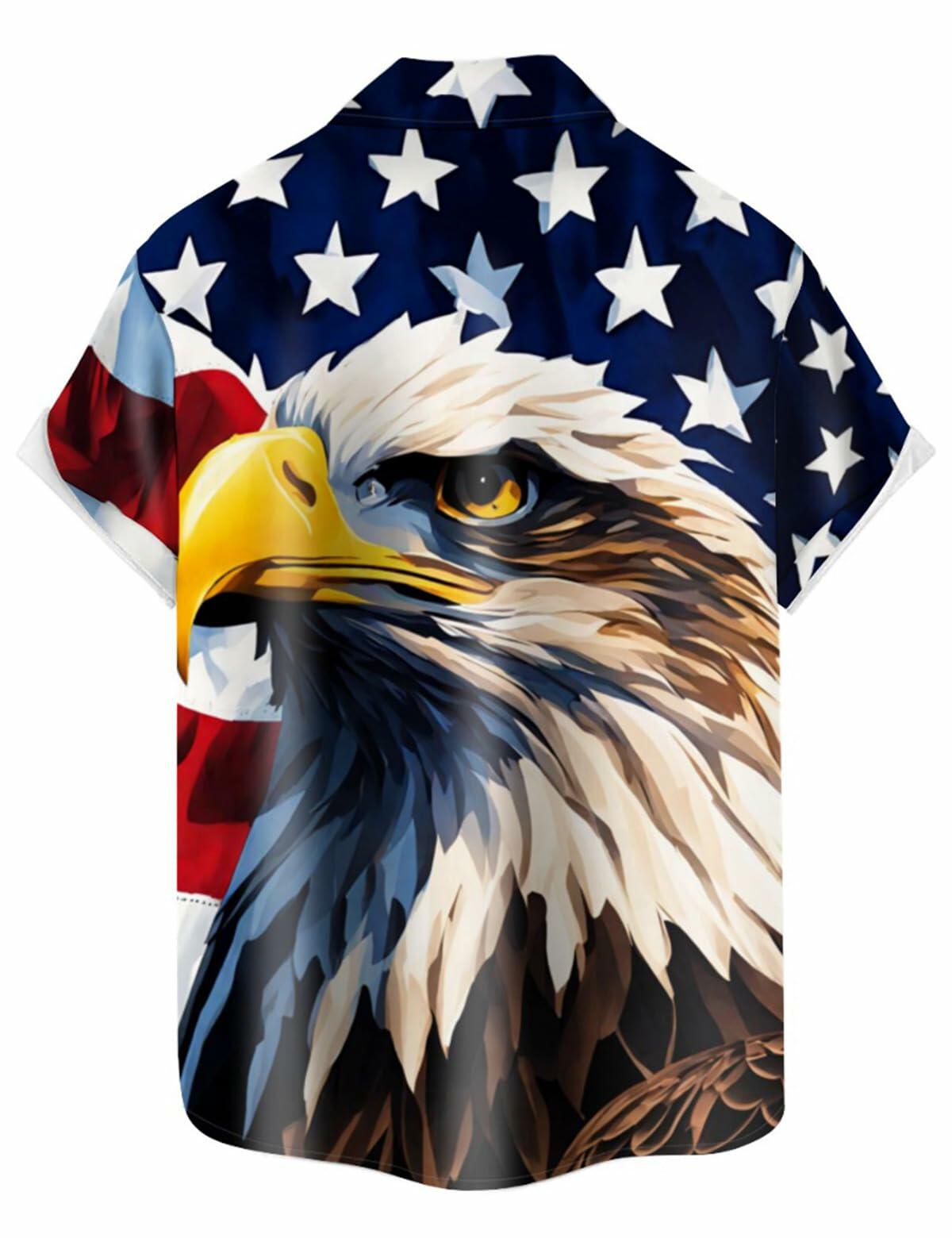 Camisa de botones para hombre con estampado de trébol de cuatro hojas y bandera del Día de San Patricio, color blanco y verde, talla 2XL