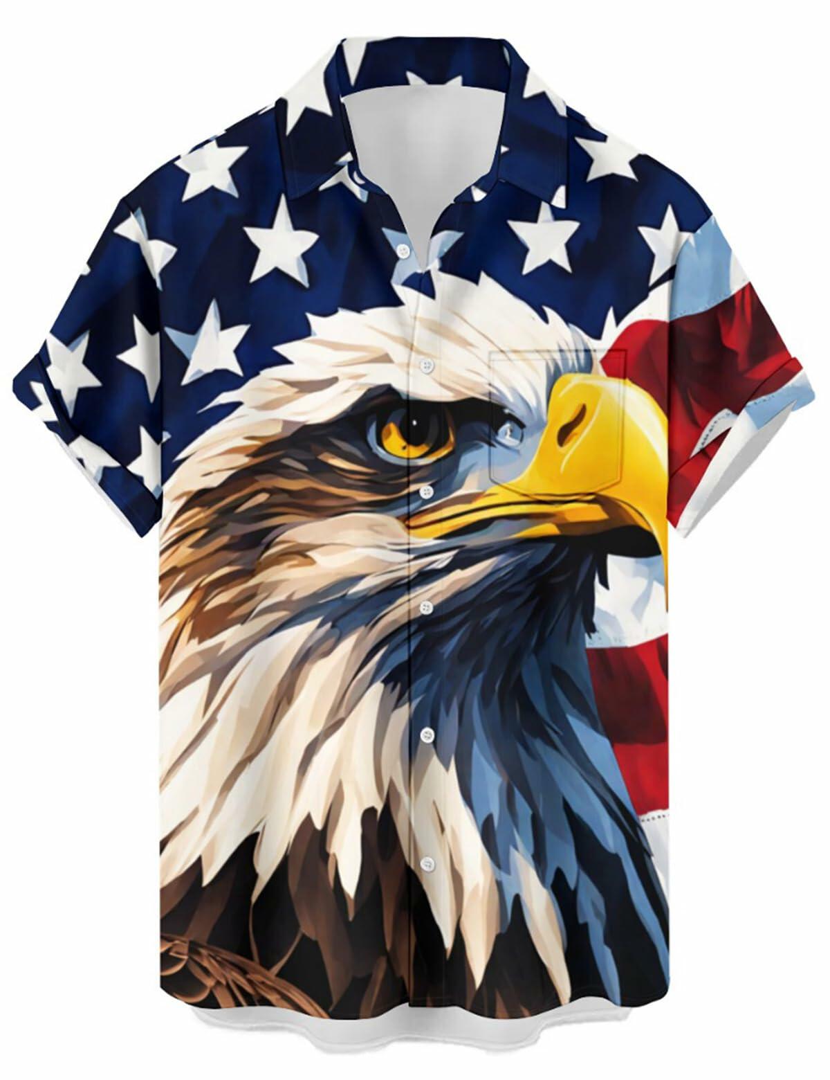Camisa de botones para hombre con estampado de trébol de cuatro hojas y bandera del Día de San Patricio, color blanco y verde, talla 2XL