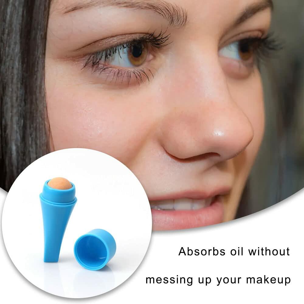 Rodillo facial absorbente de grasa de piedra volcánica YIKEXIAOSHULIN, natural y reutilizable