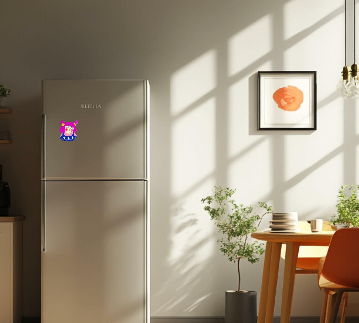 Imán de nevera bonito Chanseens, adhesivo de ojos en movimiento para cocina, oficina y hogar