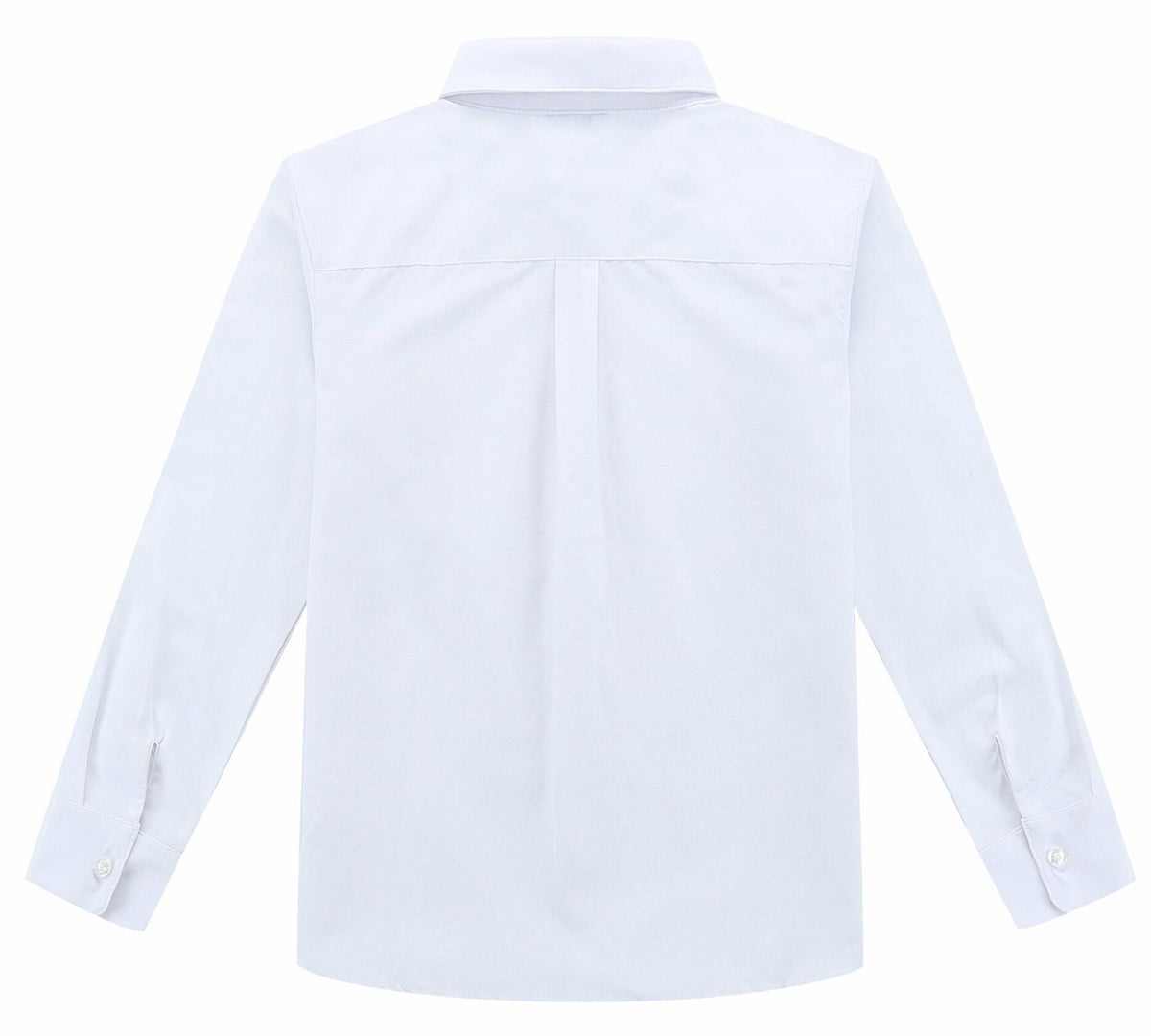 Bienzoe Boys Long Sleeve Button Down Shirt White Size 14