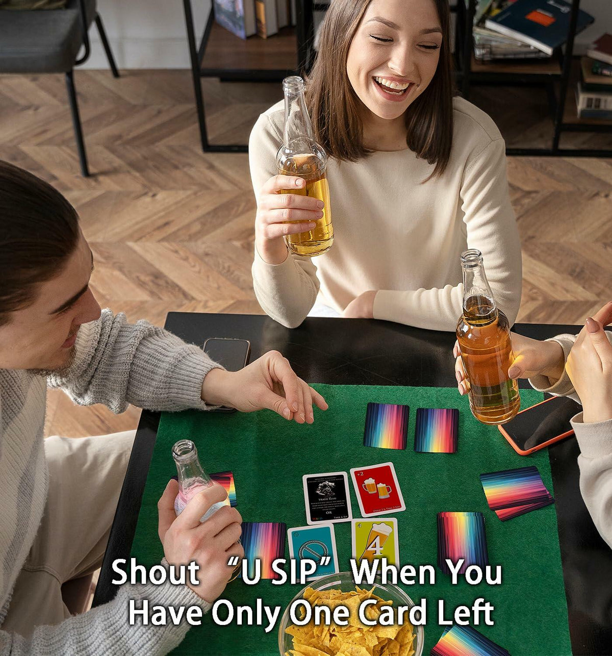 QUEKA KANBAI U SIP! Cartas para juego de beber, juego de fiesta divertido para adultos