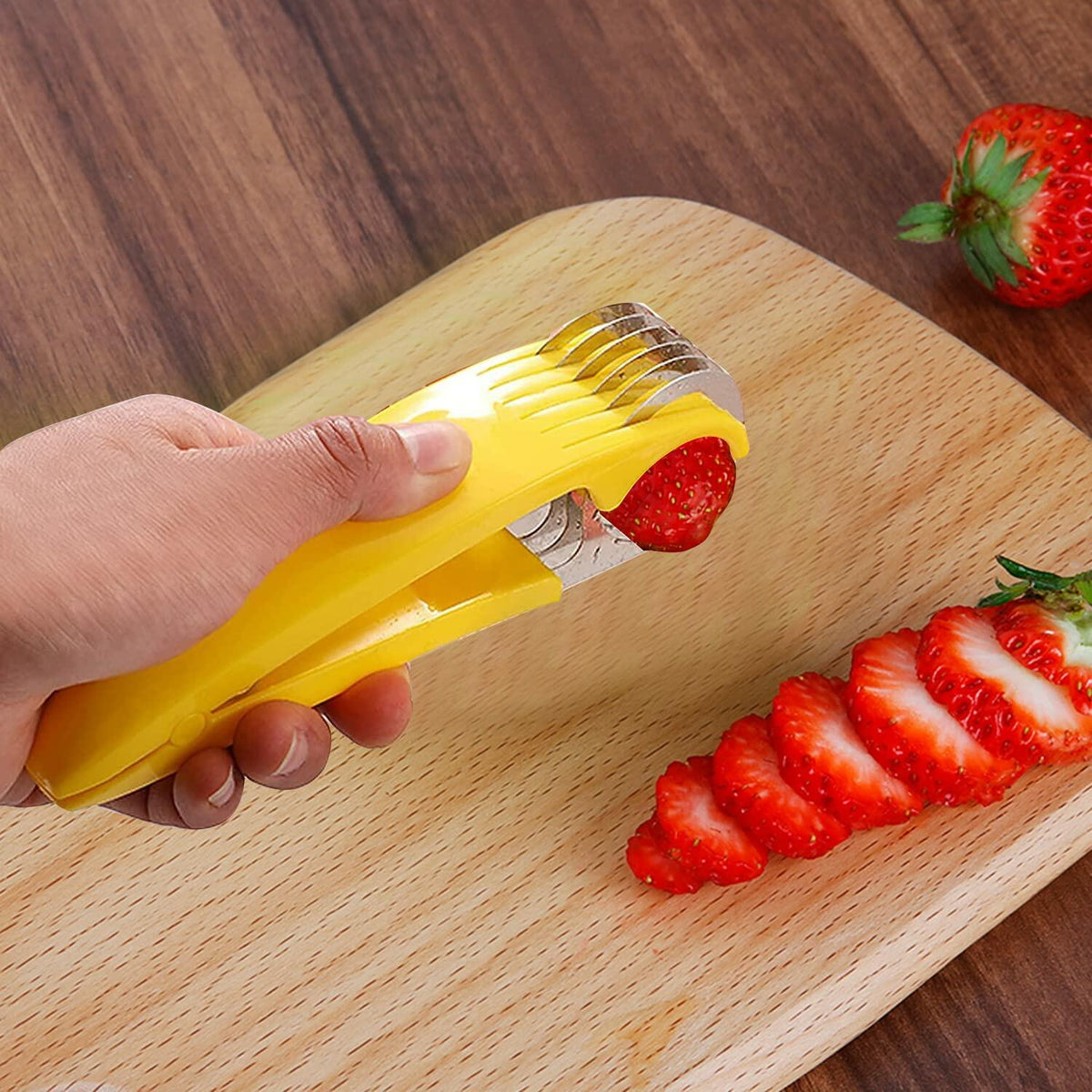 Cortador de plátanos Guyuyii, rápido y seguro, para rebanadas uniformes, utensilio de cocina