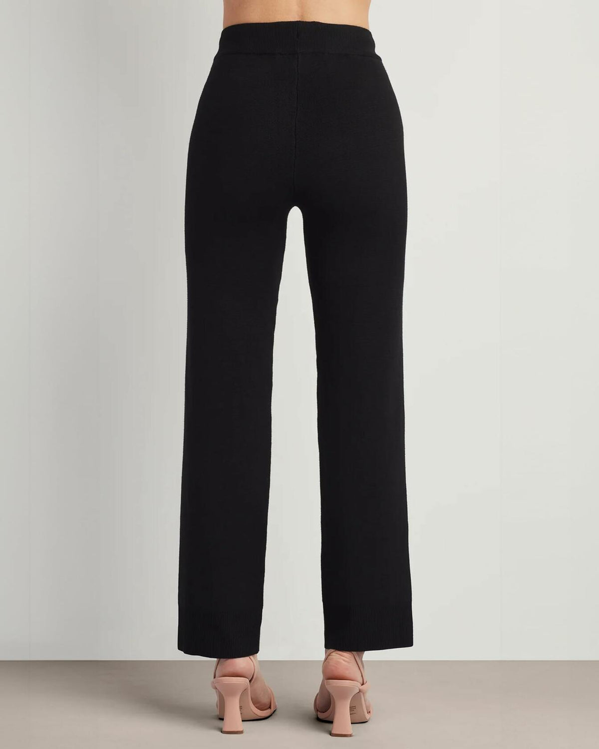 Pantalones casuales tipo pull-on de punto para mujer ELLEN TRACY Joni, negros, XL