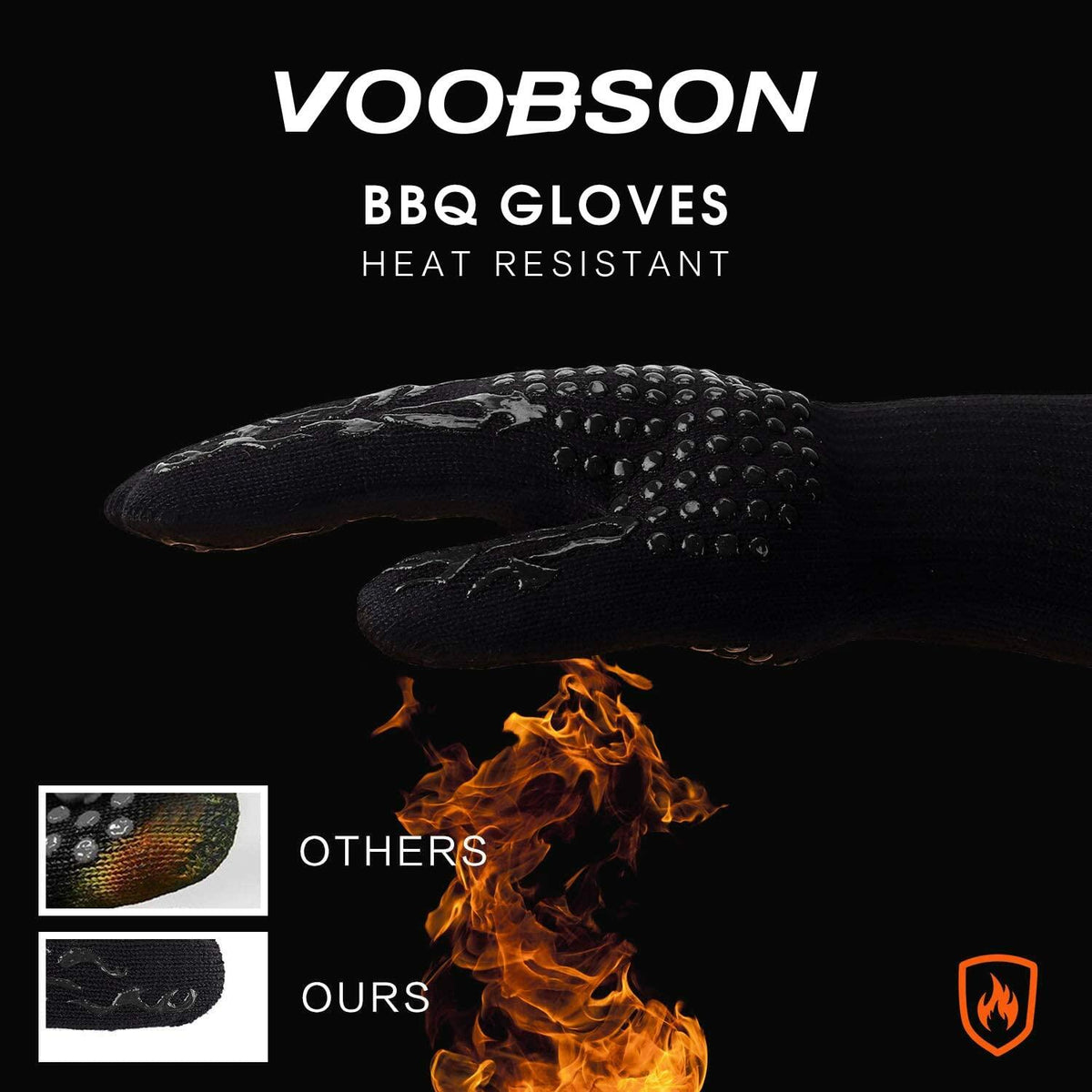 Raspador de parrilla VOOBSON de acero inoxidable con mango extendido y abrebotellas, incluye guantes