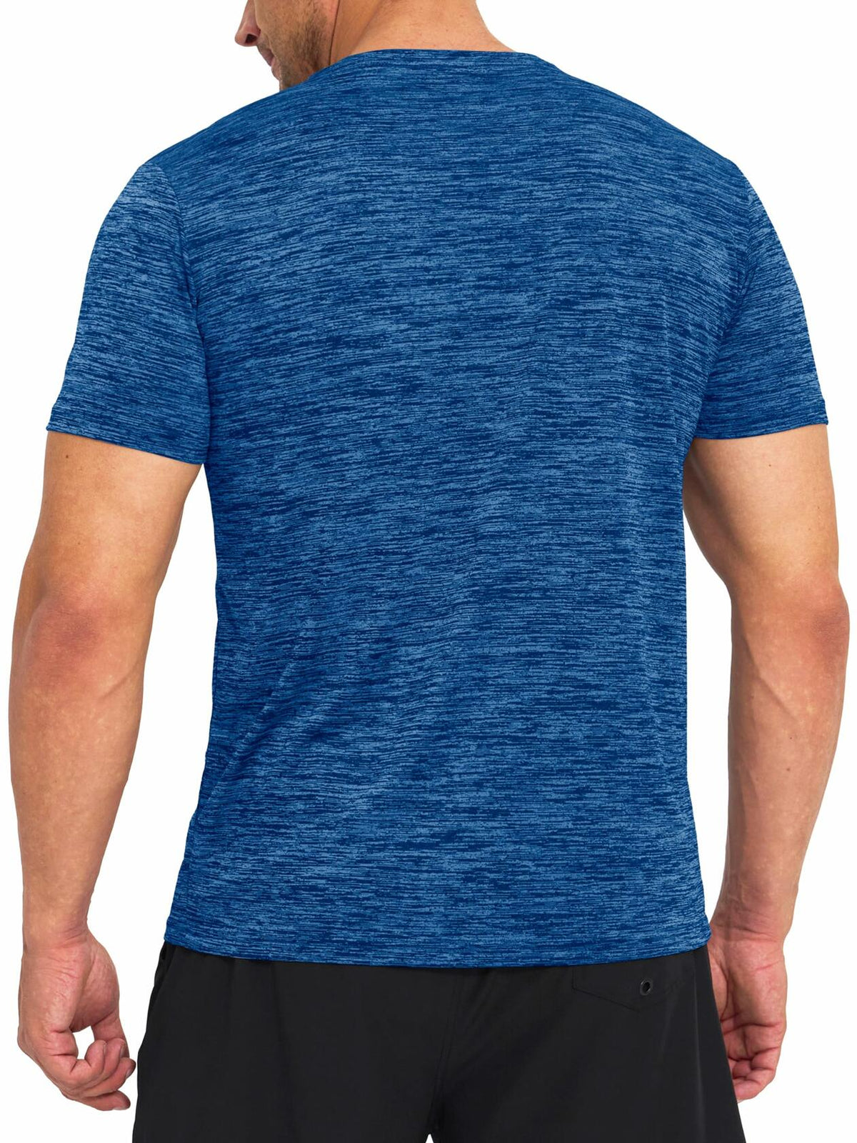 Camiseta de entrenamiento de secado rápido para hombre, color azul, talla M