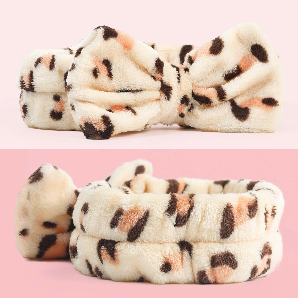 Set de 8 diademas para spa de 3 Otters, de microfibra suave, para lavado de cara para mujeres y niñas