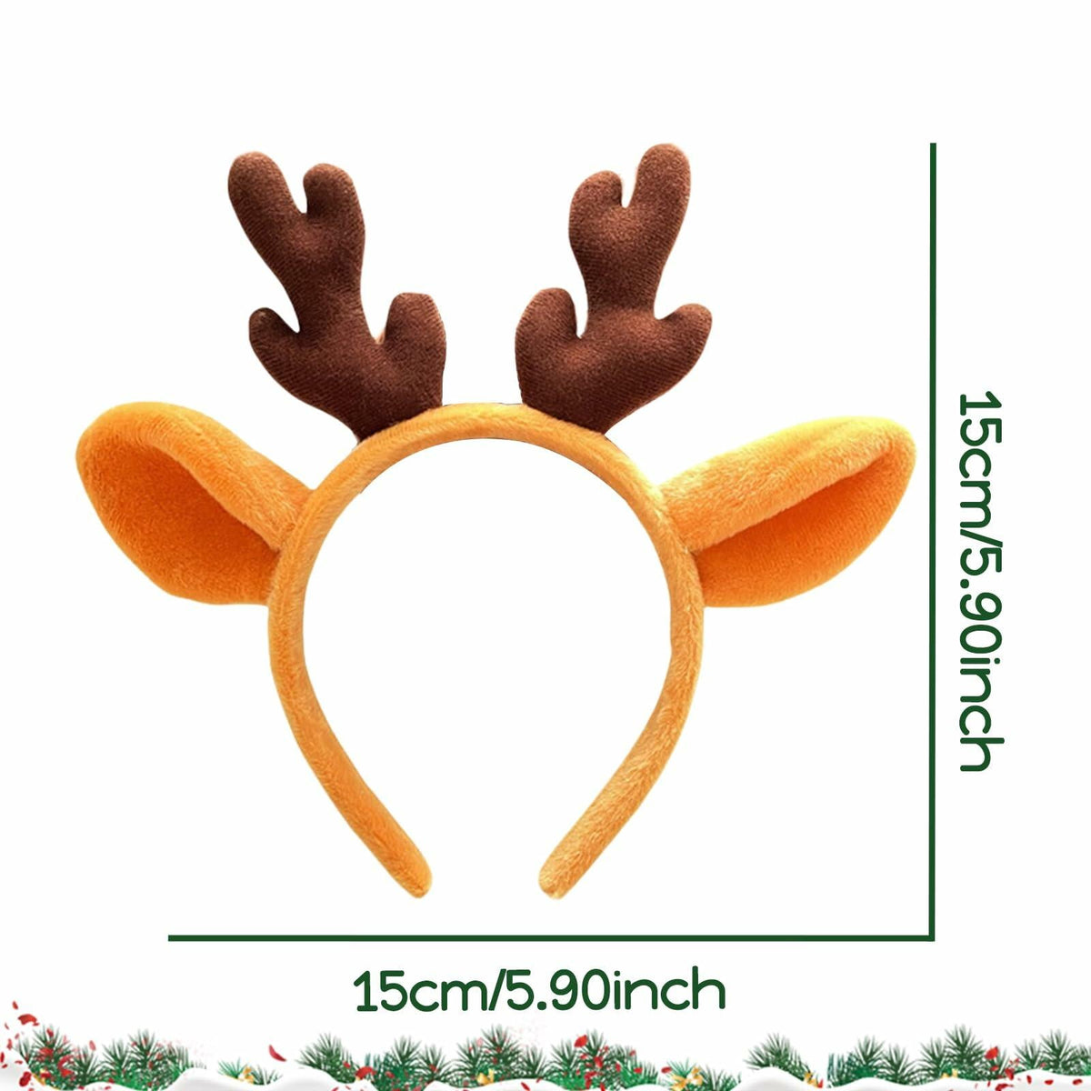 Diadema de astas de reno ZEYER, accesorio para el cabello de Navidad, lindo, 1 unidad