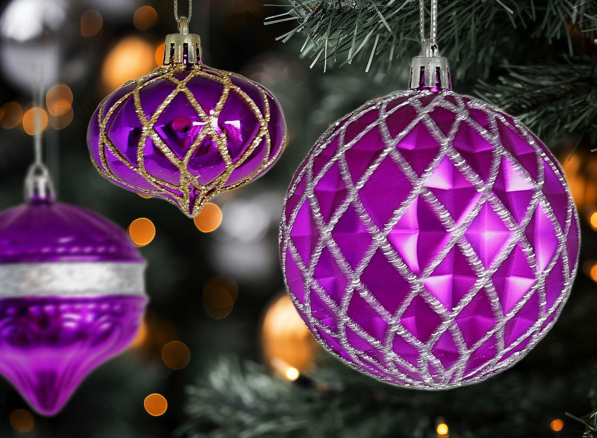 Set de 9 adornos navideños Dohance, bolas de decoración para árbol, decoración festiva