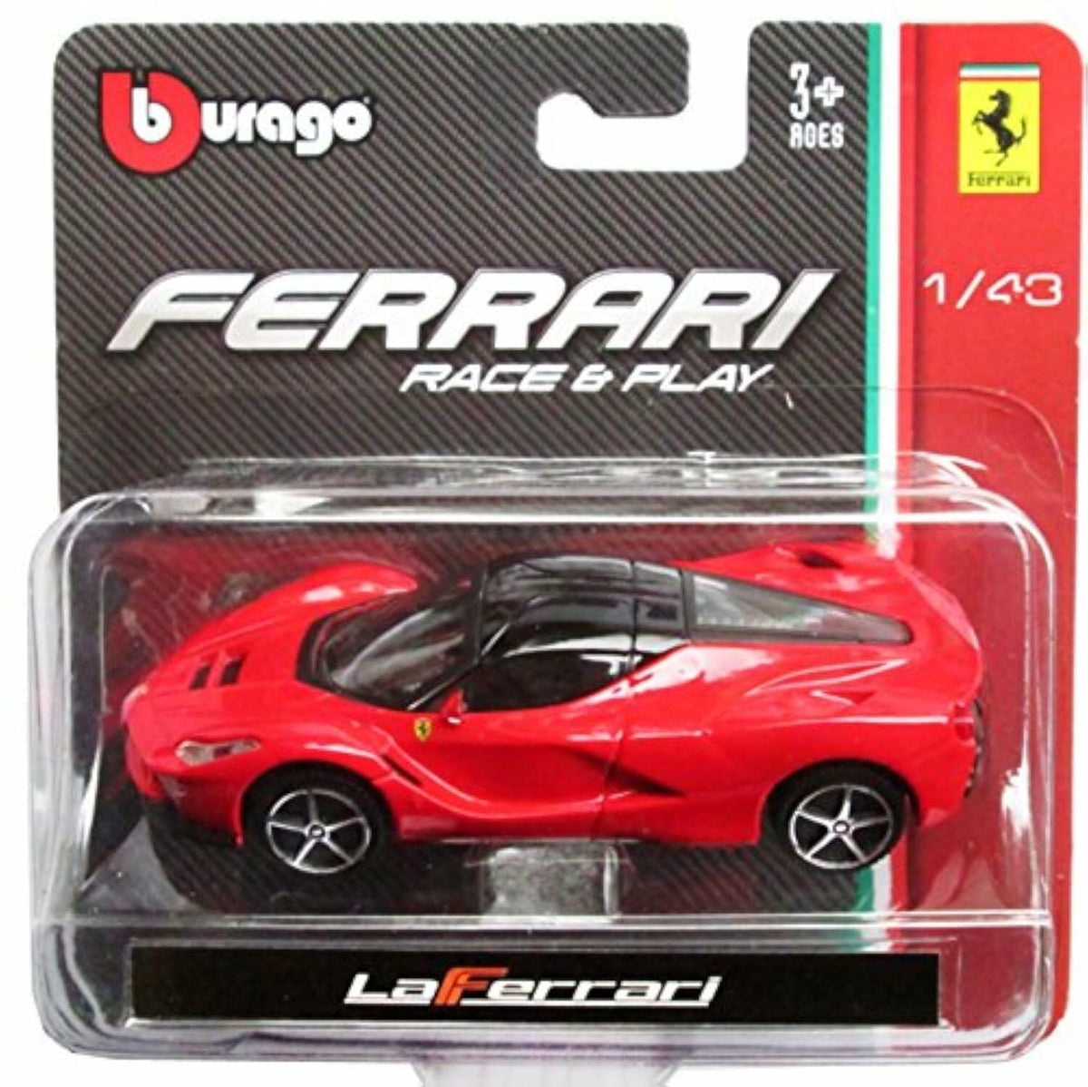Coche de metal Bburago 1:43 LaFerrari Race & Play