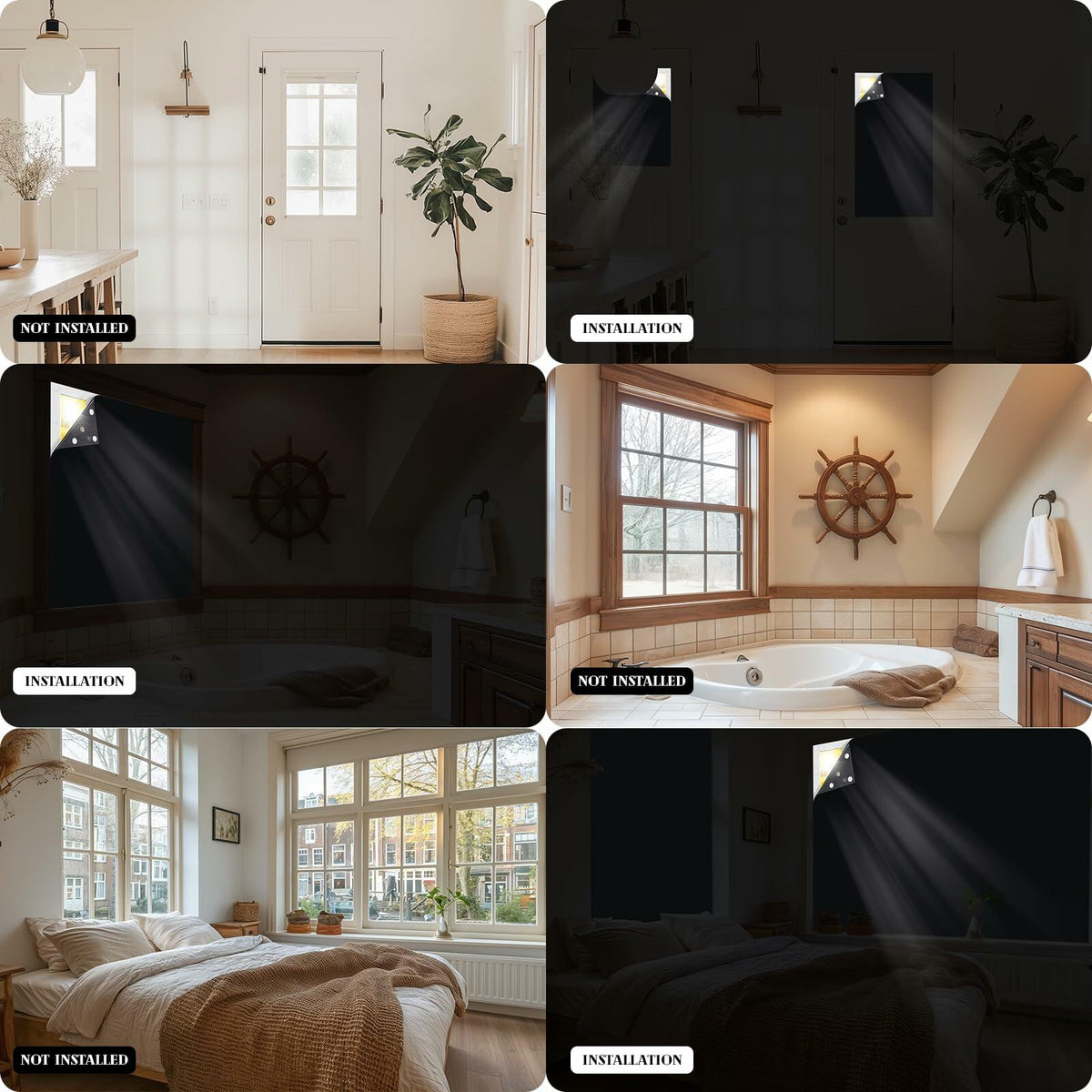 Cortina opaca Jilron beige 55x40 pulgadas, portátil, bloqueadora de luz, 1 unidad